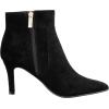 imageILLUDE Womens Fashion Ankle Boots Comfortable Pointed Toe Stiletto Bootie High Heels BootBlack Suede