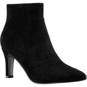 imageILLUDE Womens Fashion Ankle Boots Comfortable Pointed Toe Stiletto Bootie High Heels BootBlack Suede