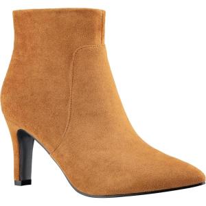 imageILLUDE Womens Fashion Ankle Boots Comfortable Pointed Toe Stiletto Bootie High Heels BootTan Suede