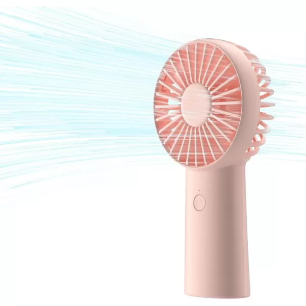 JISULIFE Handheld Fan 4000mAh Small Portable Fan Personal USB Rechargeable Pocket Fan 416H Working Time Battery Operated Hand Fan with 3 Speeds for OutdoorTravel Summer Gift for Women MenGreenPink
