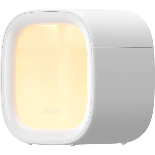 JISULIFE Personal Mini Humidifier Rechargeable Night Light Small Humidifier Wireless 280ml Air Humidifiers for Baby Quiet Portable Desk Humidifier Easy Clean for Plant Office Travel  WhiteSilver