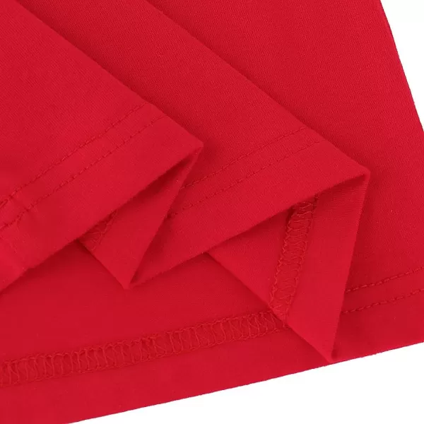 Noomelfish Girls 2 Pack Knee Length Pencil Skirts Plain Stretch Cotton Modest Skirt 514 YearsBlackRed