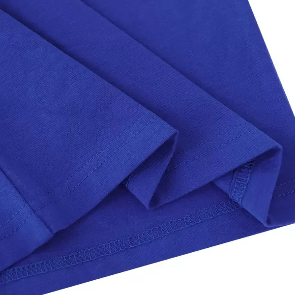 Noomelfish Girls 2 Pack Knee Length Pencil Skirts Plain Stretch Cotton Modest Skirt 514 YearsBlackRoyal Blue