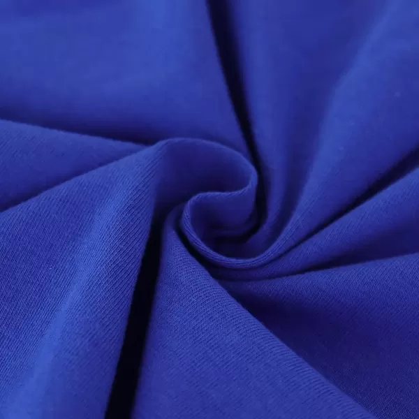 Noomelfish Girls 2 Pack Knee Length Pencil Skirts Plain Stretch Cotton Modest Skirt 514 YearsBlackRoyal Blue