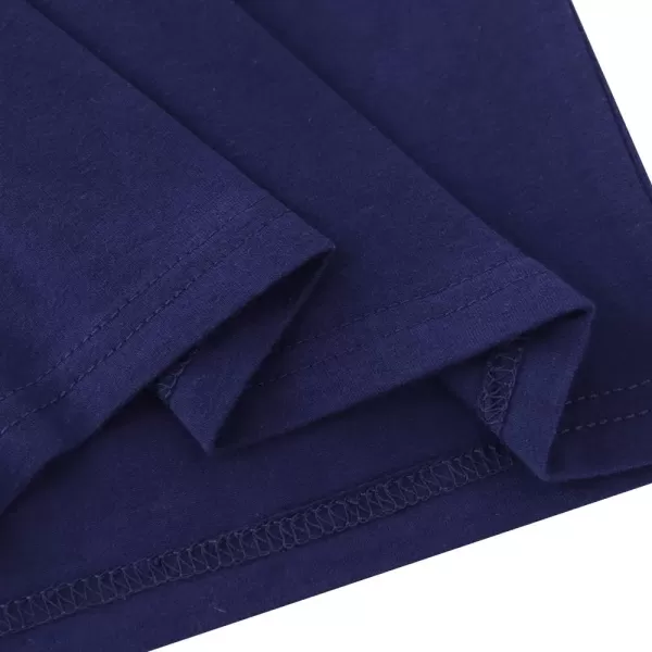 Noomelfish Girls 2 Pack Knee Length Pencil Skirts Plain Stretch Cotton Modest Skirt 514 YearsNavy BlueBlack