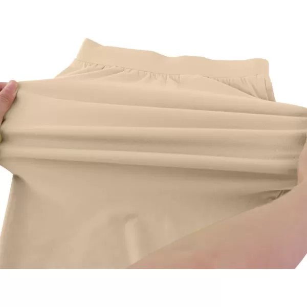 Noomelfish Girls 2 Pack Knee Length Pencil Skirts Plain Stretch Cotton Modest Skirt 514 YearsNavy BlueKhaki