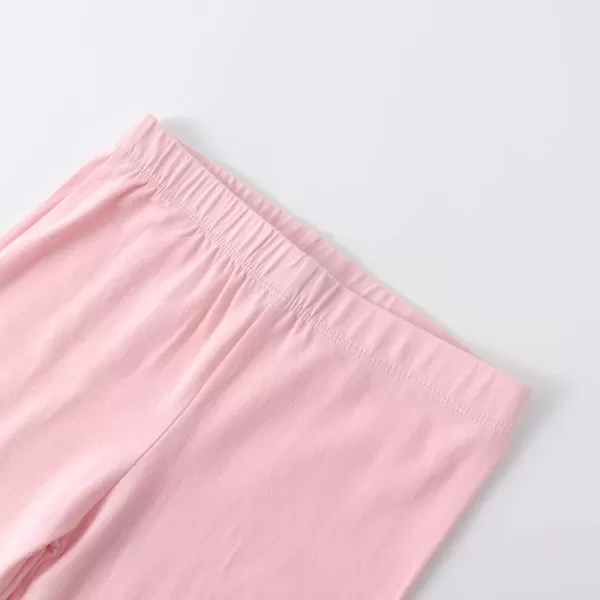 Noomelfish Girls 2Pack Classic Cotton Full Length Leggings 212 YearsGrayPink