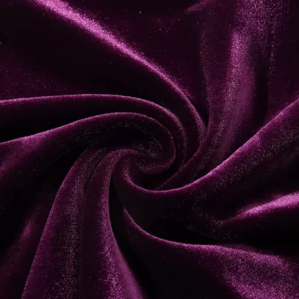 Noomelfish Girls 34 Sleeve Velvet Twirly Dress Casual Skater Dresses with Pockets 412 YearsDark Purple