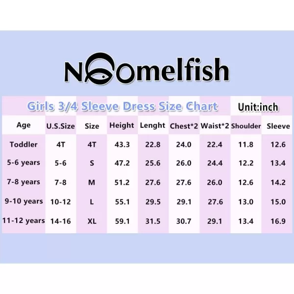 Noomelfish Girls 34 Sleeve Velvet Twirly Dress Casual Skater Dresses with Pockets 412 YearsYellow
