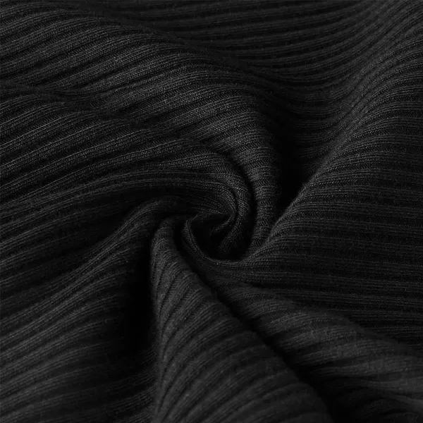 Noomelfish Girls Basic Ribbed Leggings Kids Cotton Kint Footless Full Length Tights Pants 214 YearsBlack