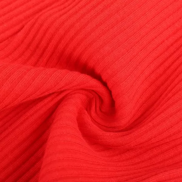 Noomelfish Girls Basic Ribbed Leggings Kids Cotton Kint Footless Full Length Tights Pants 214 YearsRed