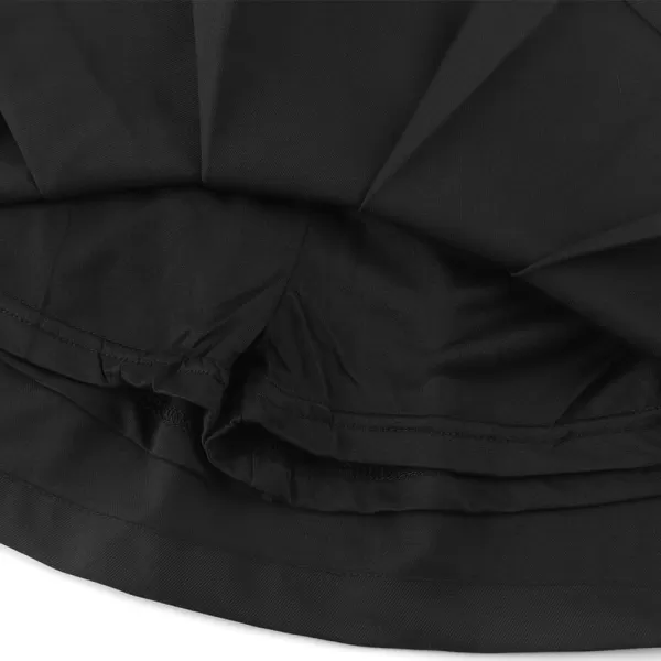 Noomelfish Girls Button Pleated Scooter Skirt School Uniform Skort 512 YearsBlack