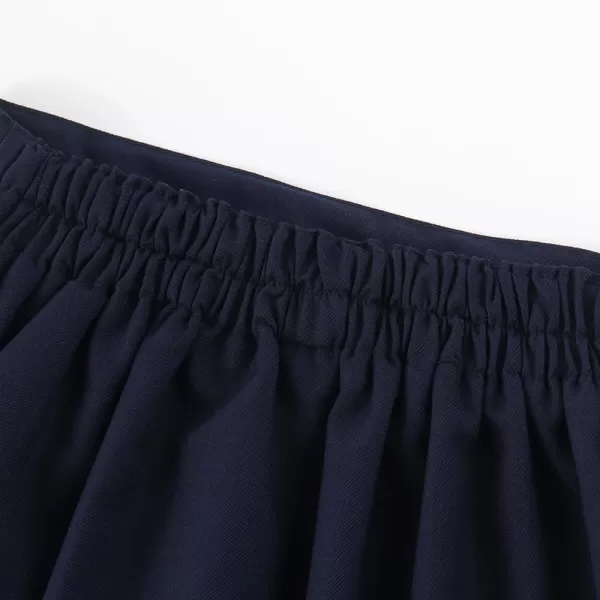 Noomelfish Girls Button Pleated Scooter Skirt School Uniform Skort 512 YearsNavy Blue