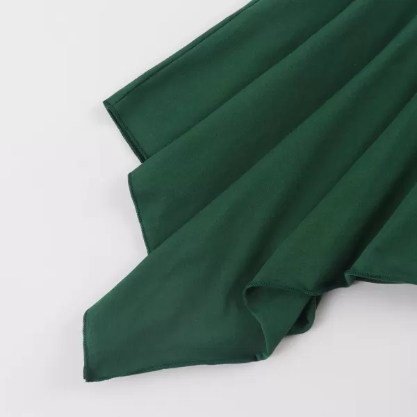 Noomelfish Girls Cotton Handkerchief Hem Twirl Skirt Mini Stretch Dance Skirts 512 YearsDark Green