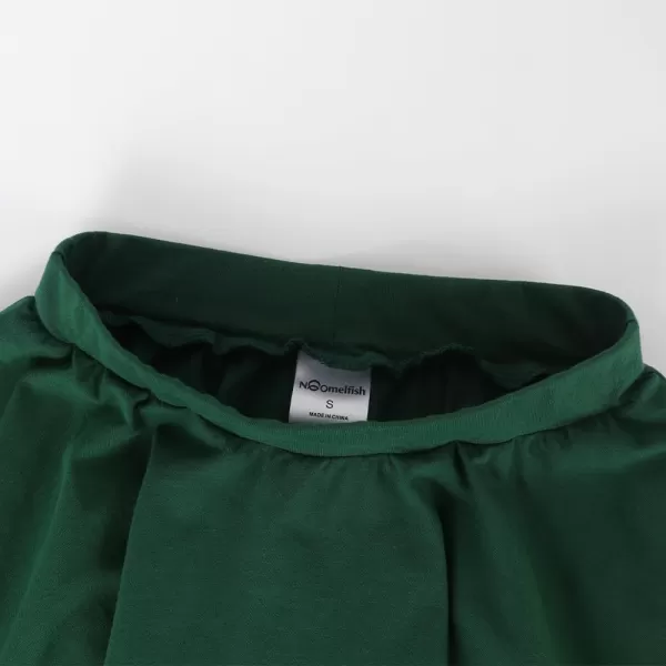 Noomelfish Girls Cotton Handkerchief Hem Twirl Skirt Mini Stretch Dance Skirts 512 YearsDark Green