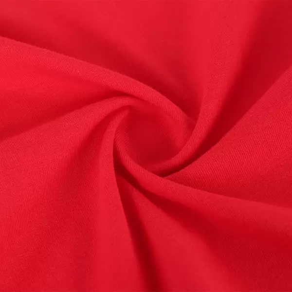 Noomelfish Girls Cotton Handkerchief Hem Twirl Skirt Mini Stretch Dance Skirts 512 YearsRed