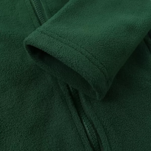 Noomelfish Girls Full Zip Soft Polar Fleece Jacket Outerwear Coat With Pockets 514 YearsGreen