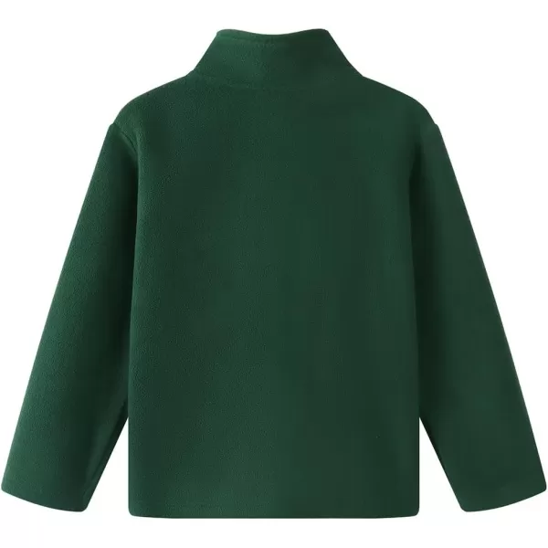 Noomelfish Girls Full Zip Soft Polar Fleece Jacket Outerwear Coat With Pockets 514 YearsGreen