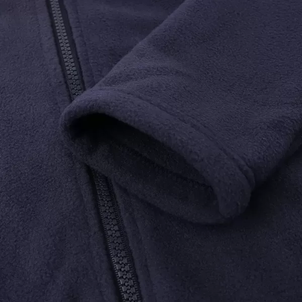 Noomelfish Girls Full Zip Soft Polar Fleece Jacket Outerwear Coat With Pockets 514 YearsNavy Blue