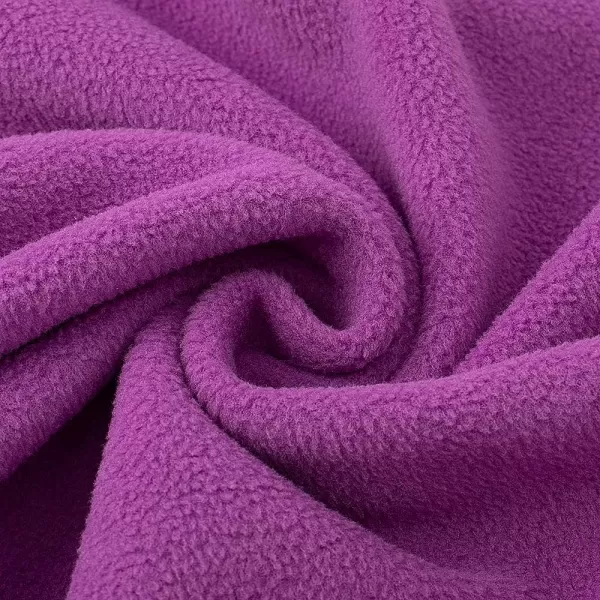 Noomelfish Girls Full Zip Soft Polar Fleece Jacket Outerwear Coat With Pockets 514 YearsPurple