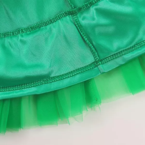 Noomelfish Girls Layered Tutu Skirt Ruffle Tiered Tulle Party Dance Skirts 310 YearsGreen