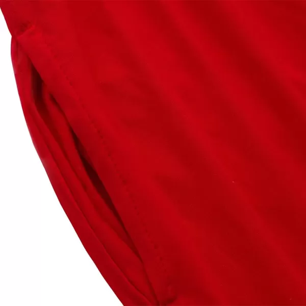 Noomelfish Girls Long Sleeve Maxi Dress Solid Color Casual Long Dresses with Pockets 412 YearsRed