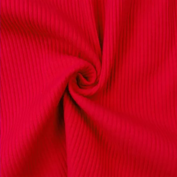 Noomelfish Girls Long Sleeve Ribbed knit Dress Solid Color Casual Pocket Dresses 412 YearsRed