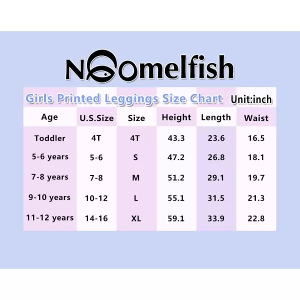 Noomelfish Girls Printed Leggings Soft Full Length Stretch Pants 412 YearsDalmatian Dog