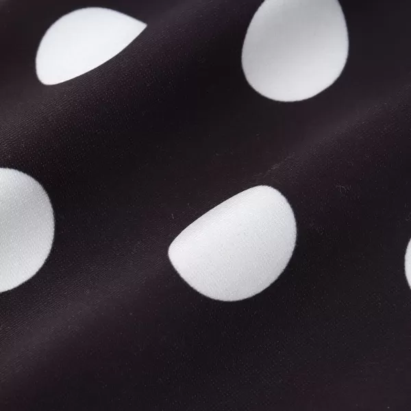 Noomelfish Girls Printed Leggings Soft Full Length Stretch Pants 412 YearsPolka Dots Black