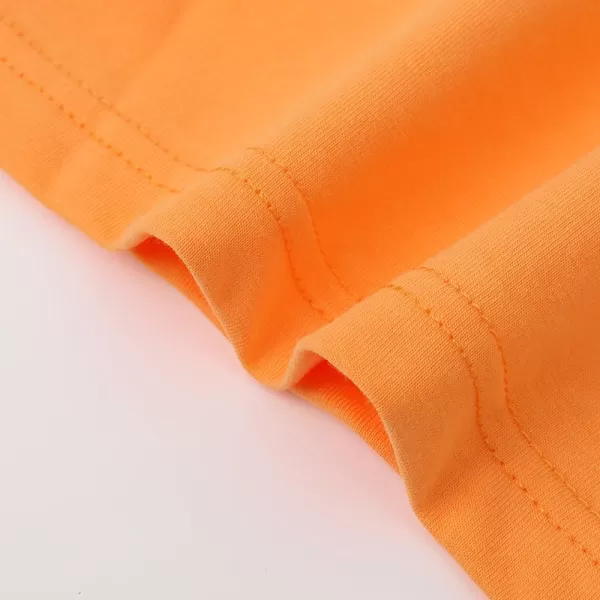 Noomelfish Girls Ruffle Heart TShirts Cute Long Sleeve Tee Tops 412 YearsOrange
