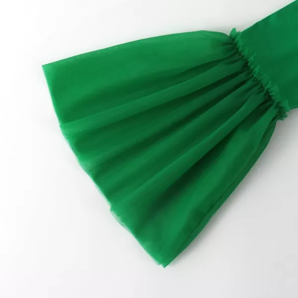 Noomelfish Girls Ruffle Leggings Tulle Bell Bottoms Flare Pants Trousers 310 YearsGreen