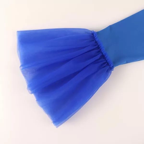 Noomelfish Girls Ruffle Leggings Tulle Bell Bottoms Flare Pants Trousers 310 YearsRoyal Blue