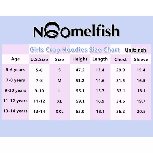 Noomelfish Girls Sparkle Long Sleeve Crop Tops Cropped Hoodies Pullover Sweatshirts 514 YearsAqua Blue