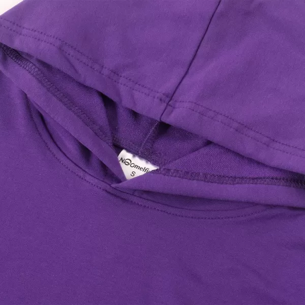 Noomelfish Girls Sparkle Long Sleeve Crop Tops Cropped Hoodies Pullover Sweatshirts 514 YearsPurple
