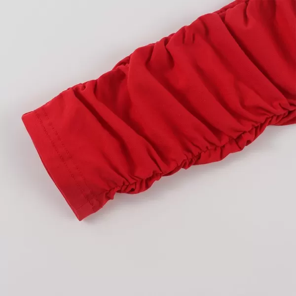 Noomelfish Girls Stacked Cotton Leggings Soft Stretchy Yoga Pants 412 YearsRed