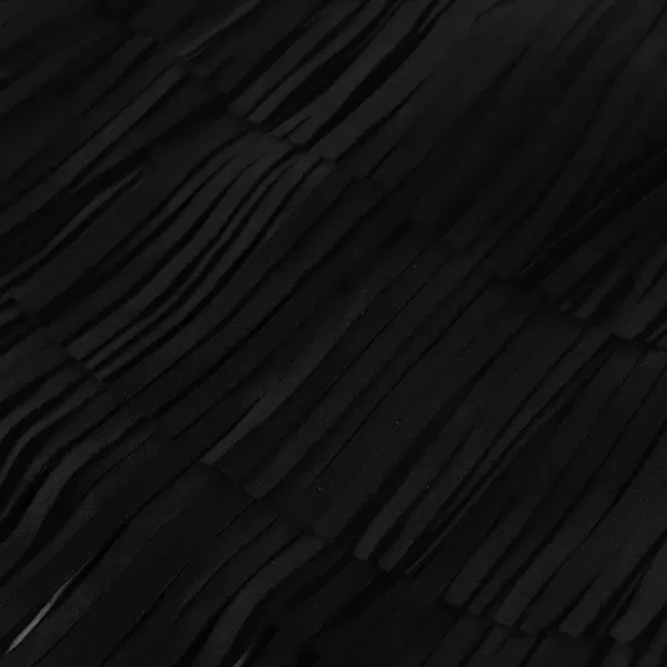 Noomelfish Girls Suede Fringe Skirt Boho Tassel Layered Ruffle Skirt 512 YearsBlack