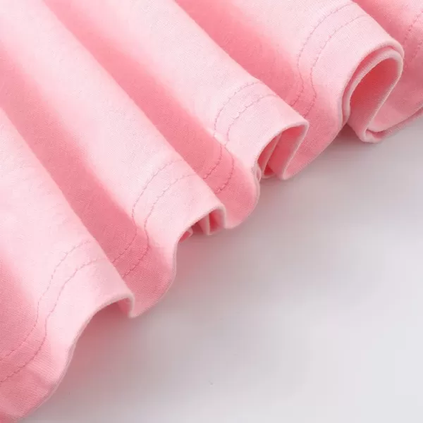Noomelfish Girls Suspender Skater Skirt Stretchy Cotton Flared Overall Dress 512 YearsPink