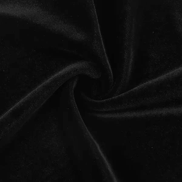Noomelfish Girls Velvet Puff Long Sleeve Shirt Casual Solid Pleated Blouse Tops 512 YearsBlack
