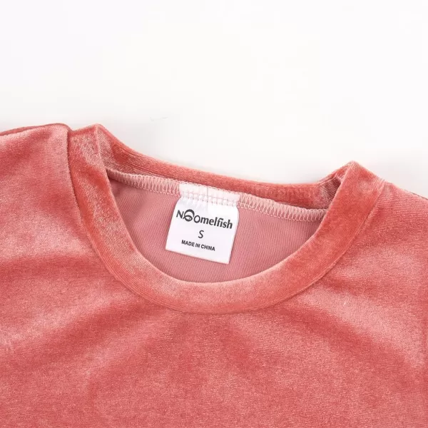 Noomelfish Girls Velvet Puff Long Sleeve Shirt Casual Solid Pleated Blouse Tops 512 YearsPink