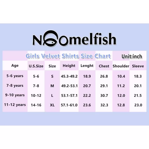 Noomelfish Girls Velvet Puff Long Sleeve Shirt Casual Solid Pleated Blouse Tops 512 YearsRoyal Blue