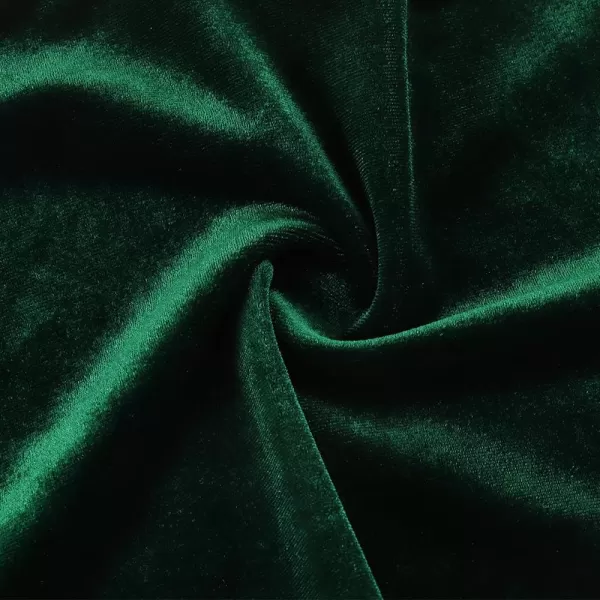 Noomelfish Girls Velvet Stretch Mini Flared Pleated Skater Skirt 412 YearsDark Green