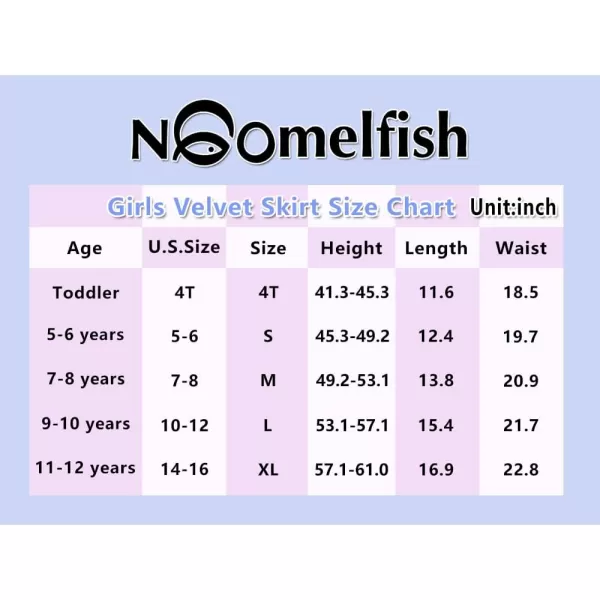 Noomelfish Girls Velvet Stretch Mini Flared Pleated Skater Skirt 412 YearsDark Green