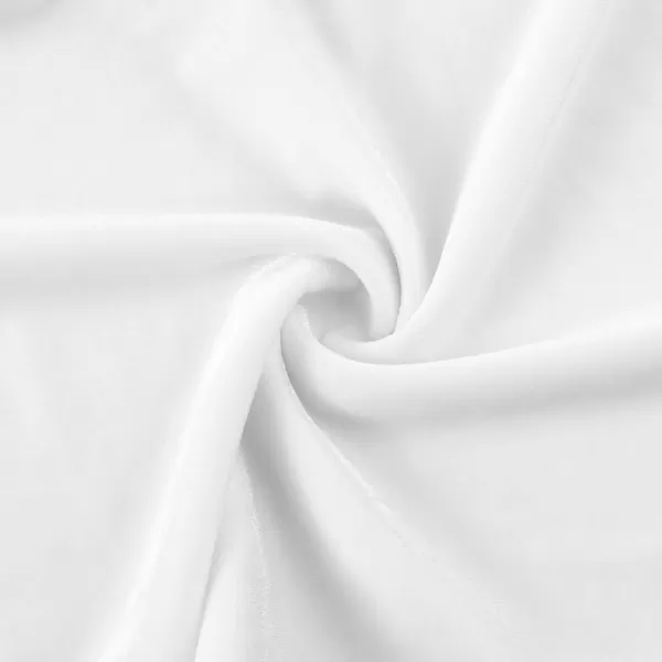 Noomelfish Girls Velvet Stretch Mini Flared Pleated Skater Skirt 412 YearsWhite