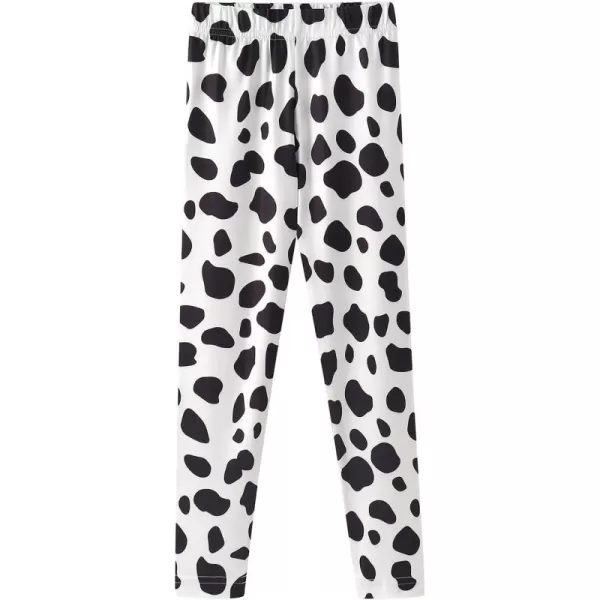 Noomelfish Girls Printed Leggings Soft Full Length Stretch Pants 412 YearsDalmatian Dog