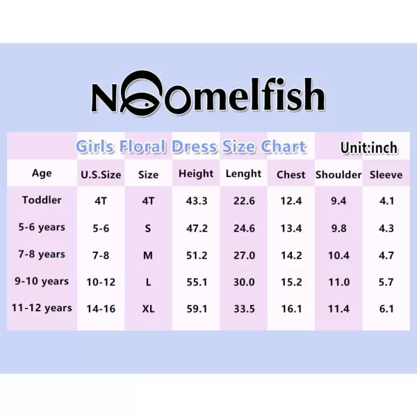 Noomelfish Girls Flutter Sleeve Floral Dress Lace Hem Casual Summer Dresses 412 YearsOrange