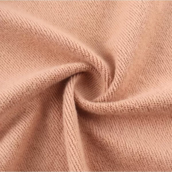 Noomelfish Girls Full Zip Up Hoodies Mock Neck Midweight Fleece Hooded Sweatshirt Jacket 512 YearsPink Nude