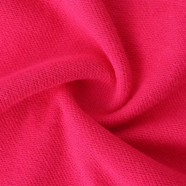 Noomelfish Girls Half Zip Hoodies Mock Neck Pullover Hooded Sweatshirts with Pockets 512 YearsHot Pink