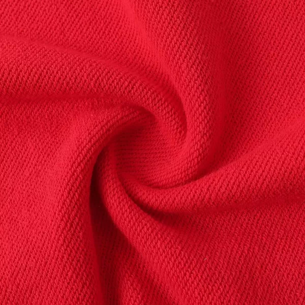 Noomelfish Girls Half Zip Hoodies Mock Neck Pullover Hooded Sweatshirts with Pockets 512 YearsRed