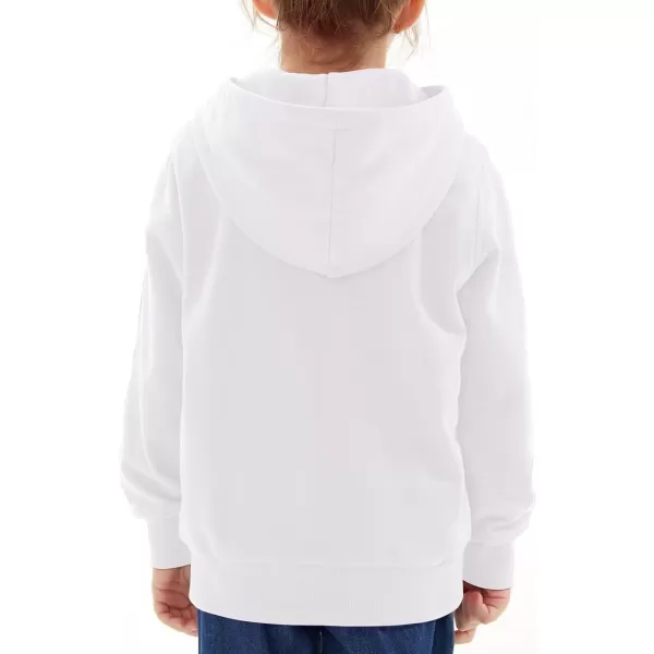 Noomelfish Girls Half Zip Hoodies Mock Neck Pullover Hooded Sweatshirts with Pockets 512 YearsWhite
