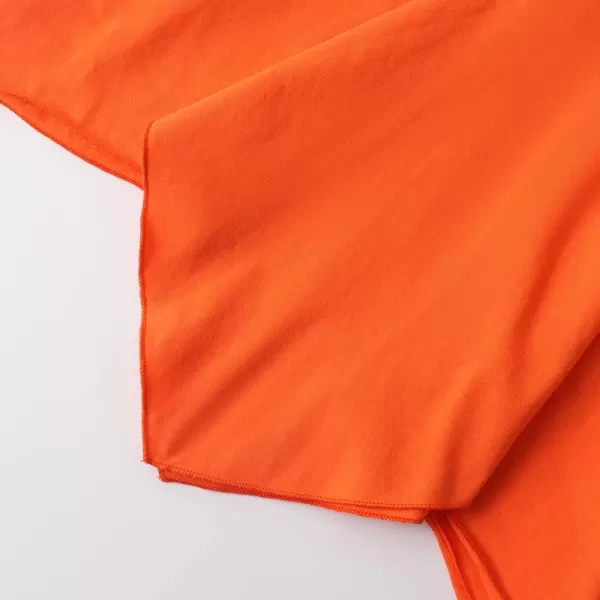Noomelfish Girls Handkerchief Hem Twirl Dress Summer Cotton Sleeveless Skater Sundress 312 YearsOrange